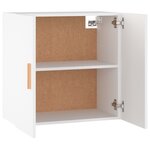 vidaXL Armoire murale Blanc 60x30x60 cm Bois d'ingénierie