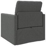 vidaXL Sofa lit 2-en-1 gris foncé 74x77x81 cm tissu