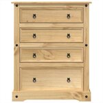 vidaXL Commode Corona 92x48x120 cm bois massif de pin