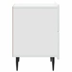 vidaXL Cabinet de chevet avec tiroir 2 Pièces Blanc 43 x 34 5 x 49 5 cm