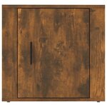 vidaXL Tables de chevet 2 Pièces Chêne fumé 50x39x47 cm