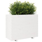 vidaXL Jardinière blanc 90x40x72 5 cm bois de pin massif