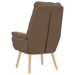 vidaXL fauteuil Marron 69 x 74 x 93 cm Tissu Sherpa