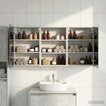 vidaXL Ensemble de Meubles de Salle de Bain 3 Pièces 120 x 10 5 x 60 5 cm