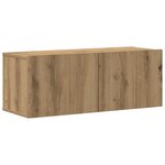 vidaXL Meubles TV muraux 3 Pièces chêne artisanal bois d'ingénierie