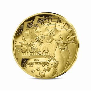 Les classiques d'animation Disney - Les Aristochats - Monnaie de 50€ Or 1/4Oz