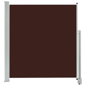 vidaXL Auvent latéral rétractable de patio 140 x 300 cm Marron