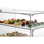 Vitrine buffet professionnelle 5400 2e-k - 2 niveaux - bartscher -  - verre 550x375x370mm