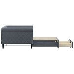vidaXL Lit de jour avec gigogne et tiroirs sans matelas 90x200 cm