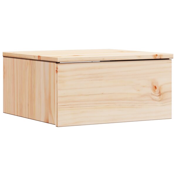 vidaXL Table de chevet Marron 37 x 35 x 18 5 cm Bois massif en pin