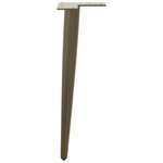 vidaXL Pieds de table basse coniques 4 pièces Acier naturel 42-43 cm Acier