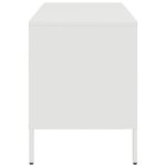 vidaXL Meubles TV 2 Pièces blanc 68x39x50 5 cm acier