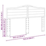 vidaXL Tête de lit Gris béton 150 cm Bois d'ingénierie