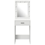 vidaXL Coiffeuse avec tiroir Blanc 50 x 41 x 135 cm Bois d'ingénierie