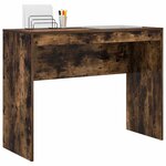 vidaXL Bureau Chêne fumé 100 x 40 x 76 cm
