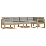 vidaXL Ensemble de canapés d'extérieur 4 pc Blanc et gris clair