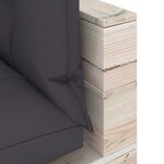 vidaXL Salon palette de jardin 5 Pièces avec coussins bois de pin