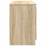 vidaXL Meuble TV chêne sonoma 100x35x54 cm bois d'ingénierie