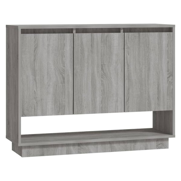 vidaXL Buffet Sonoma gris 97x31x75 cm Bois d'ingénierie