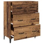 vidaXL Buffet Bois ancien 69 5 x 34 x 90 cm Bois d'ingénierie et fer