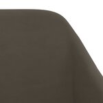 vidaXL Chaises pivotantes à manger lot de 4 gris foncé velours