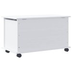 vidaXL Coffre de rangement et roulettes ALTA blanc 73x39 5x43 cm