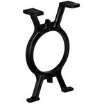 vidaXL Pied de banc 2 Pièces Cadre en O Fonte