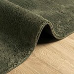 vidaXL Tapis doux à poils moyens et lavable HUARTE Vert forêt