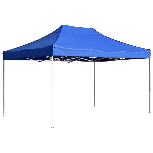 vidaXL Tente de réception pliable Aluminium 4 5x3 m Bleu