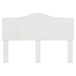 vidaXL Tête de lit Blanc Brillant 160 cm Bois d'ingénierie