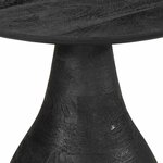 vidaXL Table d'appoint noir Ø40x40 cm bois de manguier massif