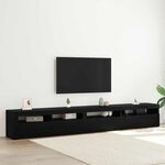 vidaXL Ensemble de Meuble TV 3 Pièces Chêne noir 270 x 35 x 40 cm