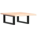 vidaXL Étagère de vasque murale acier et bois de chêne massif