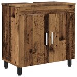 vidaXL Unité de vanité de salle de bain Bois ancien 60 x 35 x 60 cm