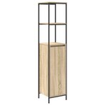 vidaXL Ensemble de 5 meubles de salle de bain en bois d'ingénierie chêne Sonoma