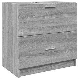 vidaXL Meuble d'évier sonoma gris 59x37x59 cm bois d'ingénierie