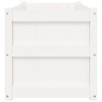 vidaXL Jardinière blanc 90x50x50 cm bois de pin massif