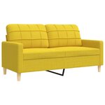 vidaXL Ensemble de canapés 4 Pièces repose-pied et coussins décoratifs