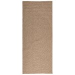 vidaXL Tapis de surface Moiré HUARTE Naturel 200 x 80 cm Polyester