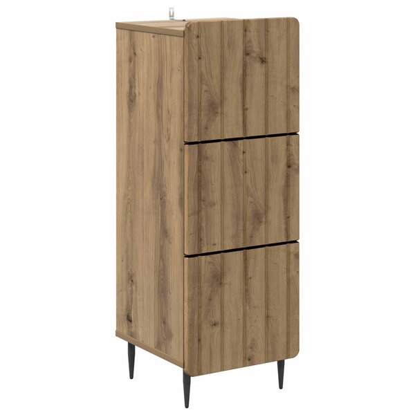 vidaXL Armoire à tiroirs Chêne artisanal 33 x 34 5 x 92 cm