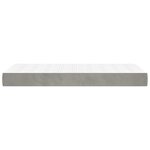 vidaXL Matelas de lit à ressorts ensachés Gris clair 90x190x20 cm