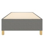 vidaXL Cadre de lit sans matelas gris foncé 80x200 cm tissu