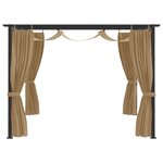 vidaXL Belvédère 4x3 m Taupe