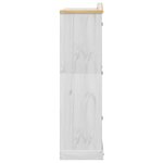 vidaXL Garde-robe Corona blanc 151 5x52x186 cm bois de pin massif