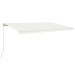 vidaXL Auvent manuel rétractable 500x350 cm Crème