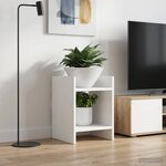 vidaXL Support de Plante Blanc 30 x 30 x 40 cm Bois d'ingénierie