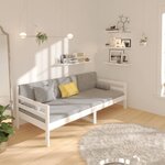 vidaXL Lit de jour sans matelas blanc 80x200 cm bois de pin massif
