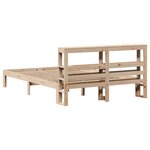 vidaXL Cadre de lit avec tête de lit 120x190 cm bois de pin massif