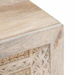 vidaXL Table basse Beige 100 x 54 x 40 cm bois de manguier massif