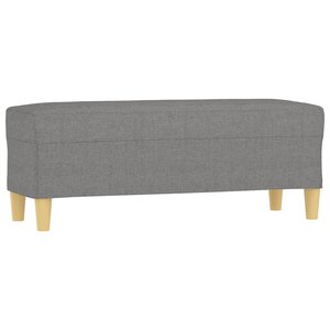 Banc banquette 100 x 35 x 41 cm tissu gris foncé 02_0010522